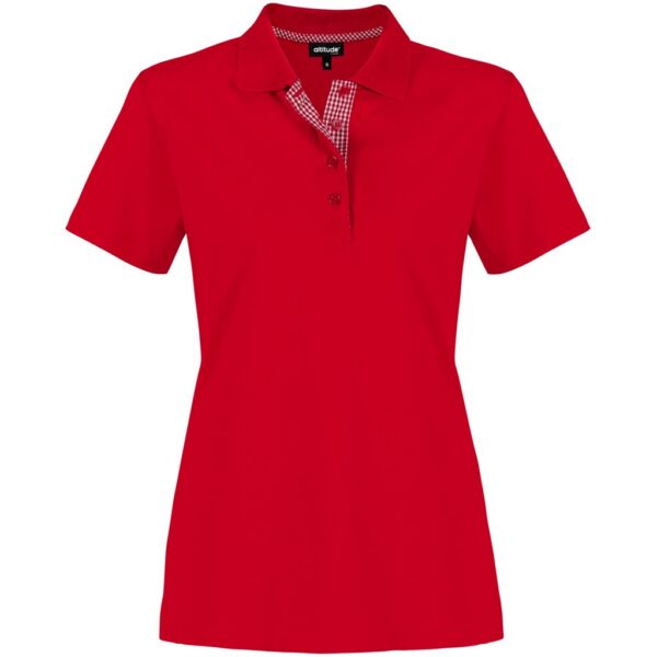 Ladies New York Golf Shirt - Red