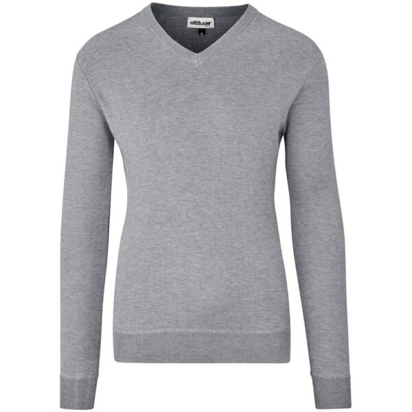 Mens Long Sleeve Peru V-Neck Jersey - Grey