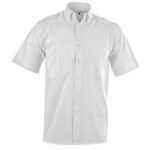 Mens Short Sleeve Tracker Shirt - White