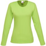 Ladies Long Sleeve Portland T-Shirt - Lime