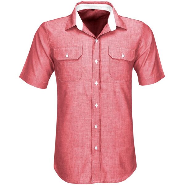 Short Sleeve Windsor Shirt - Red