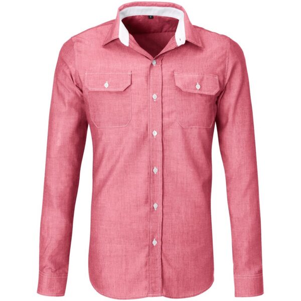 Long Sleeve Windsor Shirt - Red
