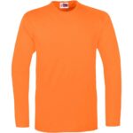 Mens Long Sleeve Portland T-Shirt - Orange