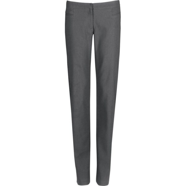 Ladies Cambridge Flat Front Pants - Grey