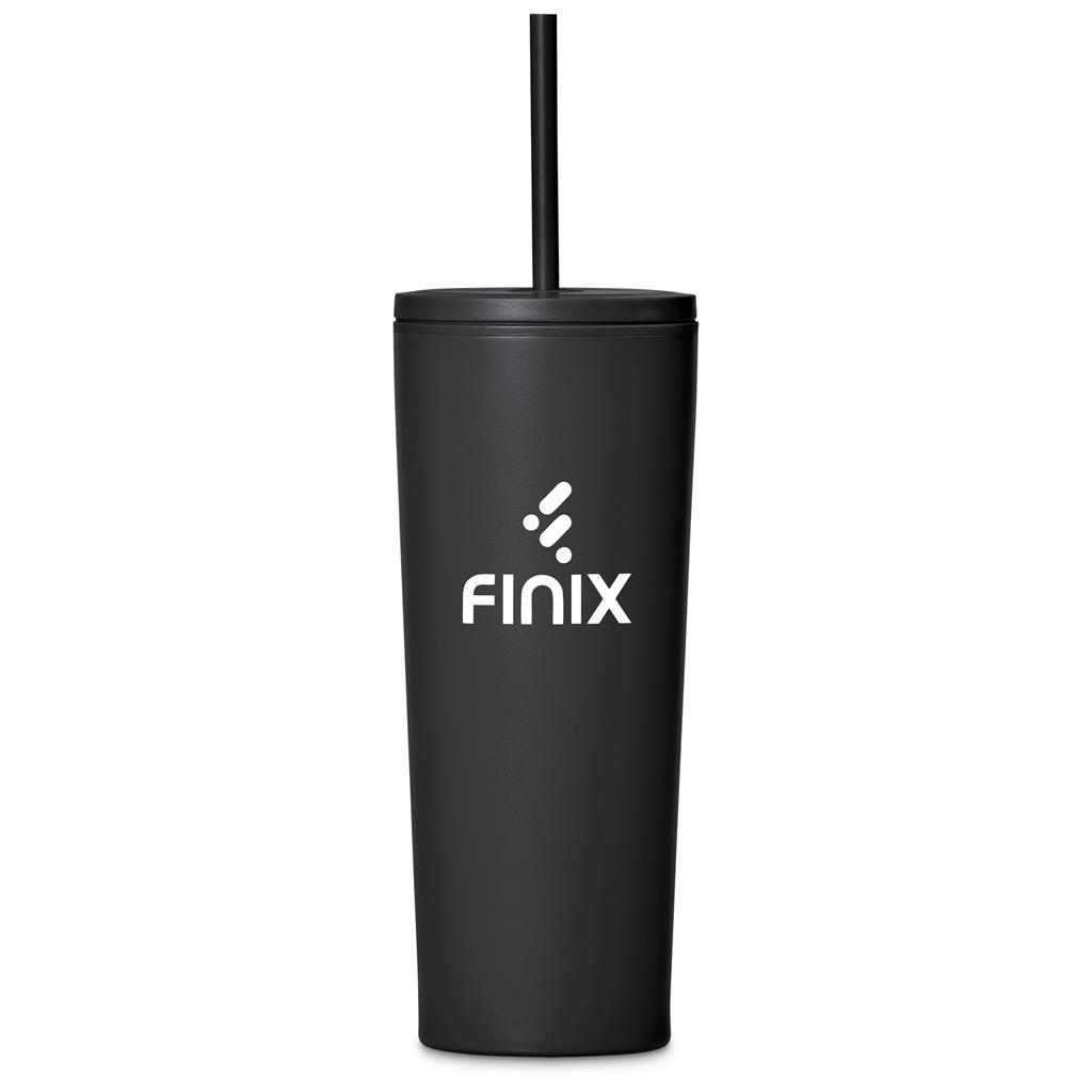 Kooshty Concorde Stainless Steel & Plastic Double-Wall Tumbler & Straw - 720ml - Image 4