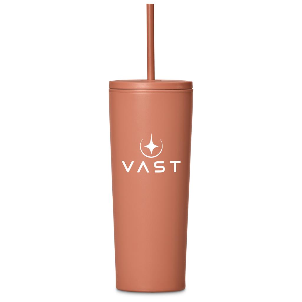 Kooshty Concorde Stainless Steel & Plastic Double-Wall Tumbler & Straw - 720ml - Image 5