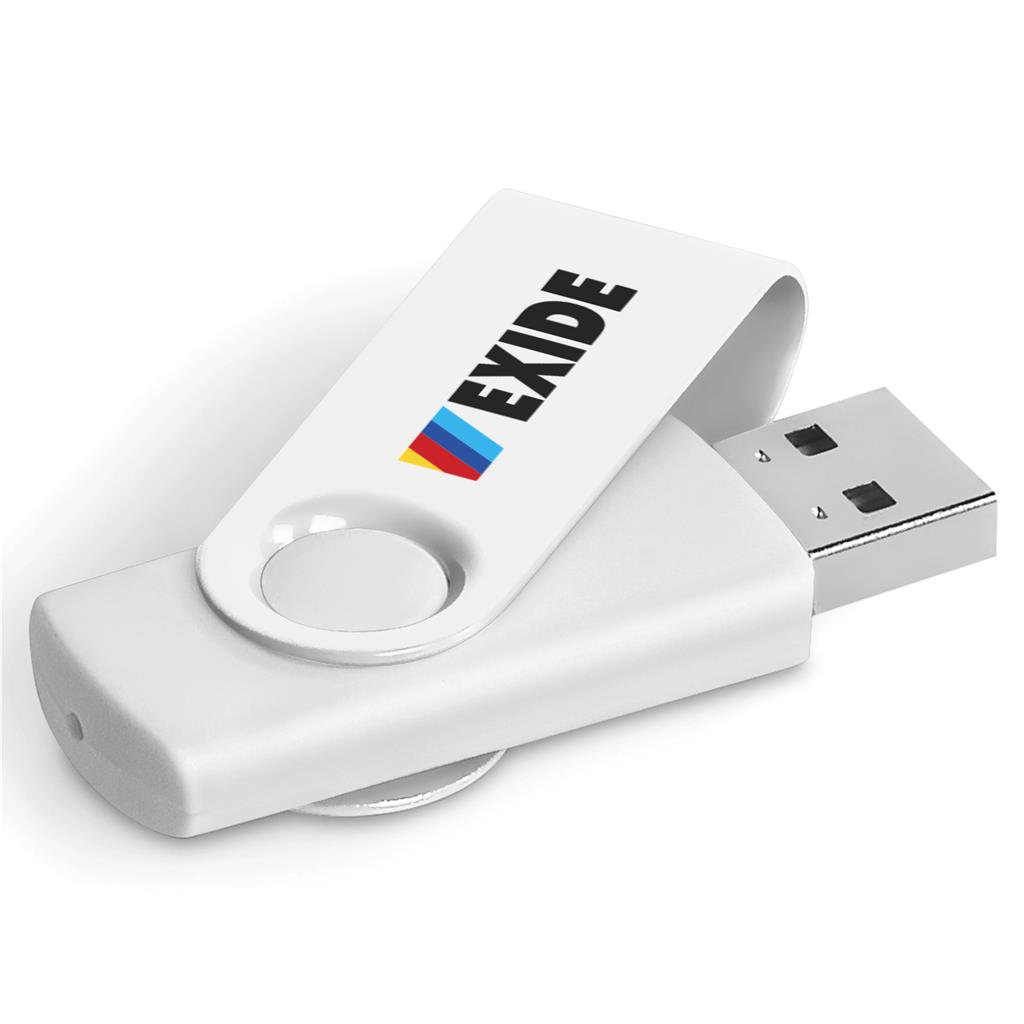 Axis Gyro White Flash Drive - 32GB - Image 15