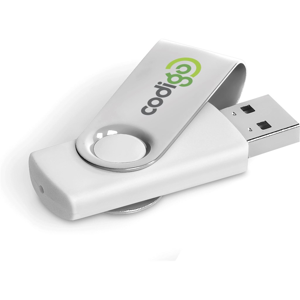 Axis Gyro White Flash Drive - 32GB - Image 14