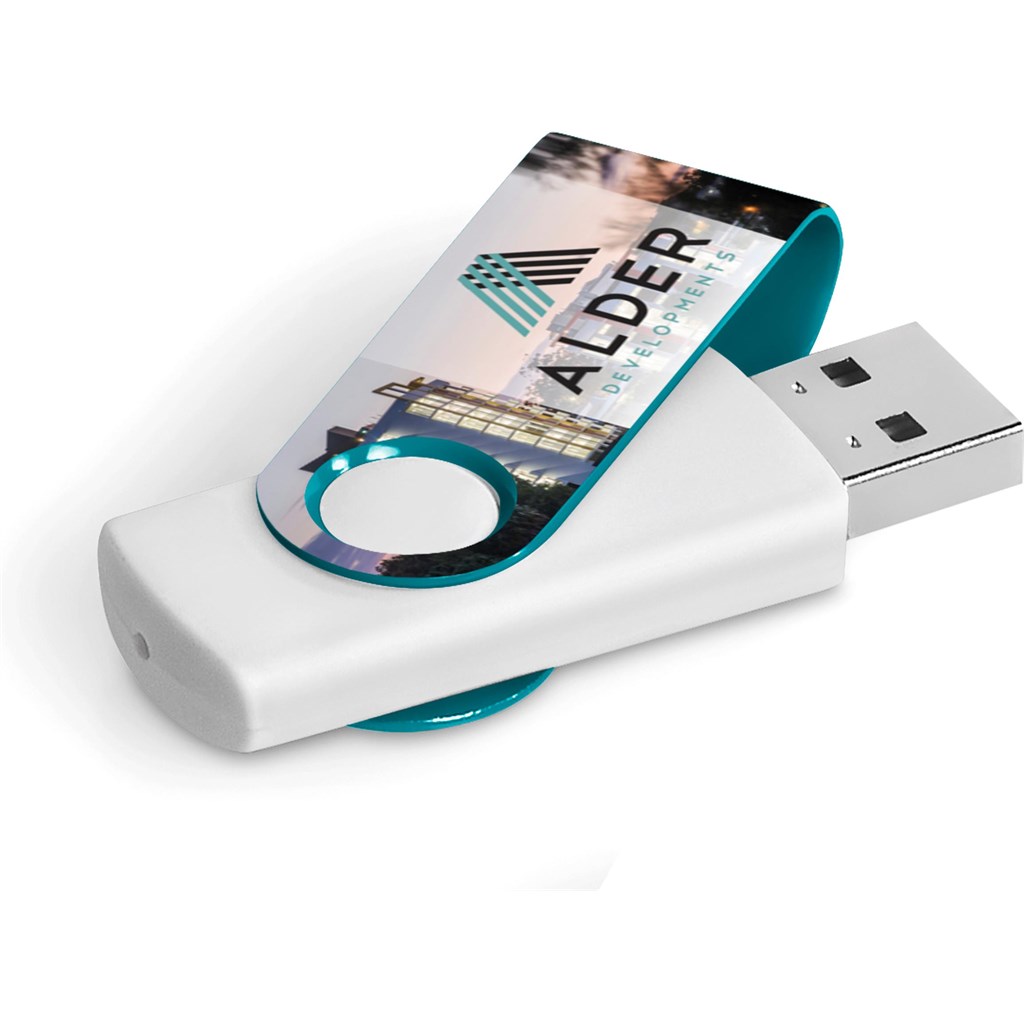 Axis Gyro White Flash Drive - 32GB - Image 16