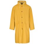 Light Duty Storm Rubberised Polyester/PVC Raincoat - Yellow