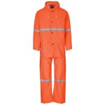Light Duty Tornado Hi-Viz Reflective Rubberised Rainsuit - Orange