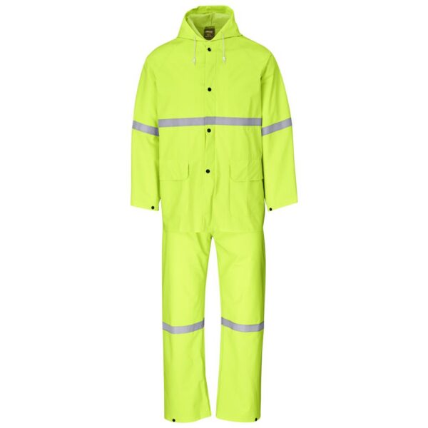Light Duty Tornado Hi-Viz Reflective Rubberised Rainsuit - Yellow