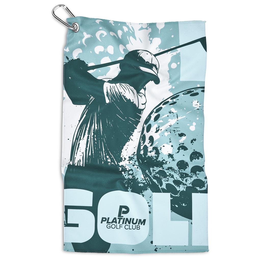 Hoppla Clubhouse Golf Towel - Single Sided Branding - Image 2