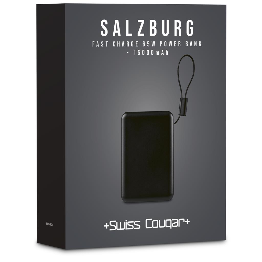 Swiss Cougar Salzburg Fast Charge 65W PD & QC Power Bank 15,000mAh - Image 2