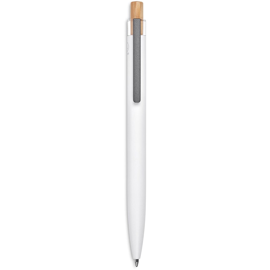 Okiyo Mimo Recycled Aluminium Ball Pen - Solid White - Image 5