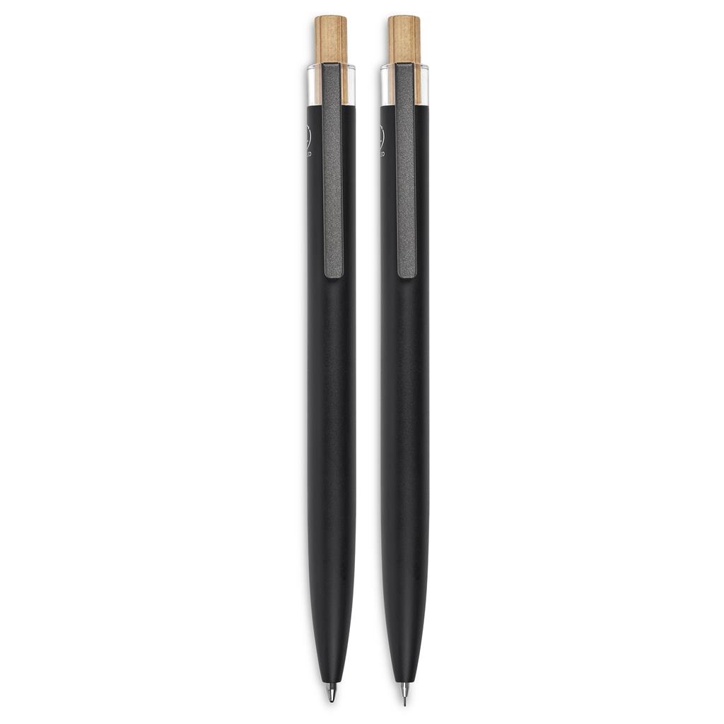 Okiyo Mimotu Ball Pen & Pencil Set - Black - Image 2