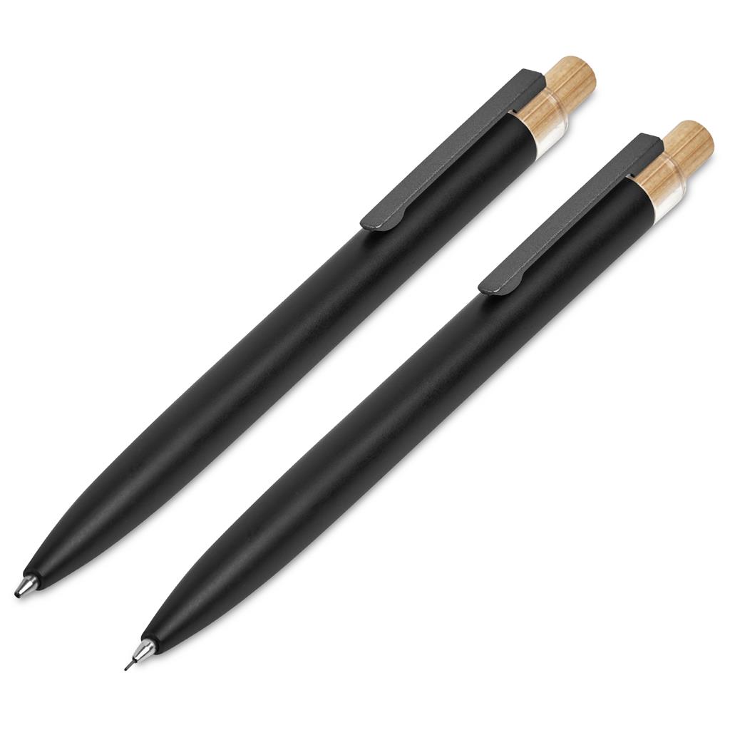 Okiyo Mimotu Ball Pen & Pencil Set - Black - Image 6