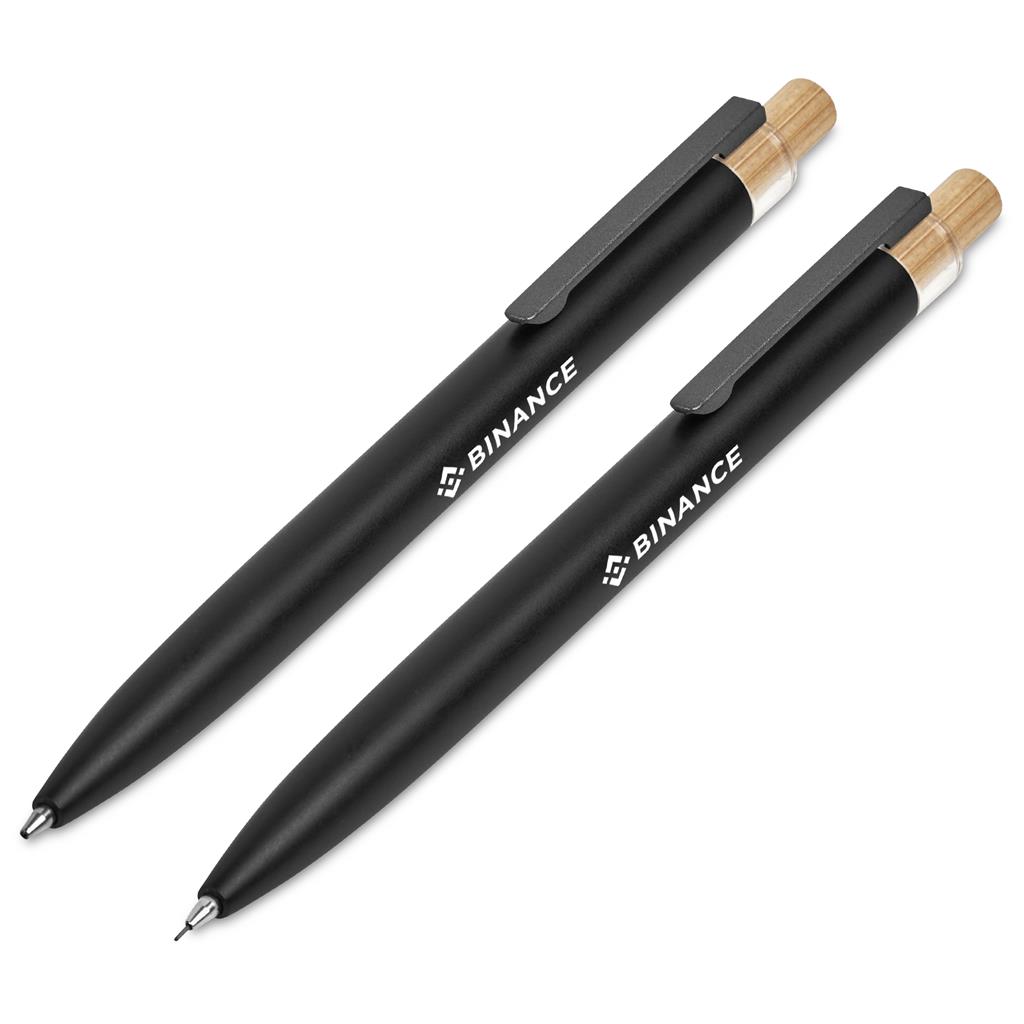 Okiyo Mimotu Ball Pen & Pencil Set - Black - Image 11