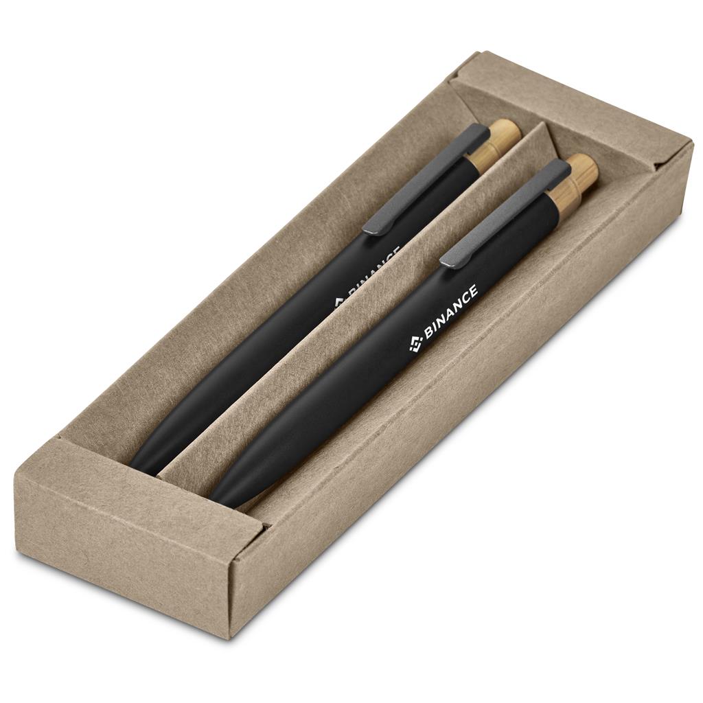 Okiyo Mimotu Ball Pen & Pencil Set - Black - Image 7
