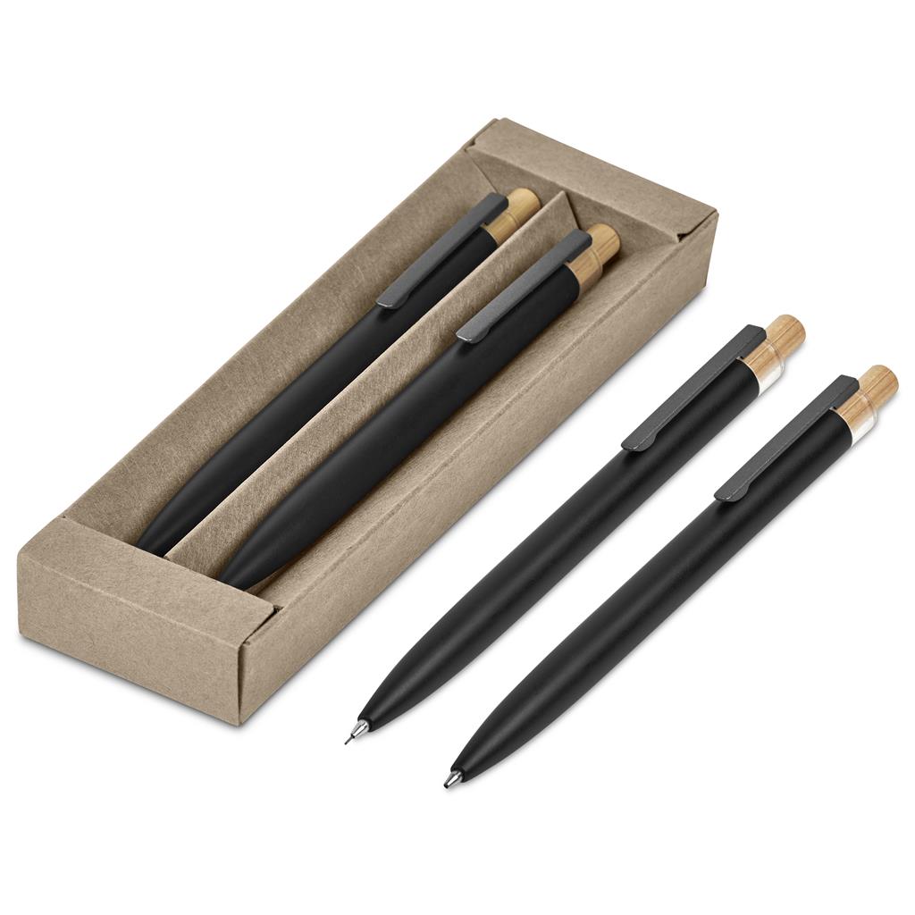 Okiyo Mimotu Ball Pen & Pencil Set - Black - Image 9