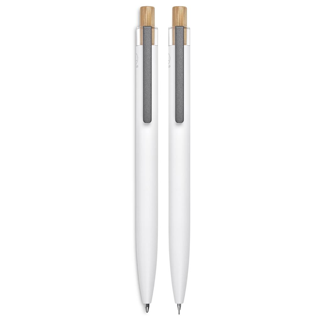 Okiyo Mimotu Ball Pen & Pencil Set - Solid White - Image 5
