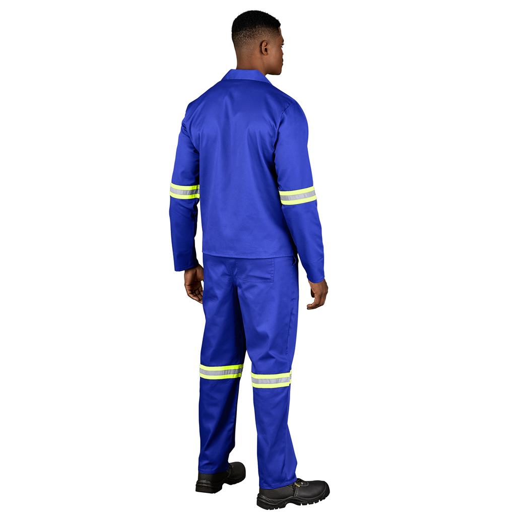 Trade Polycotton Conti Suit - Reflective Arms & Legs - Yellow Taped - Image 7