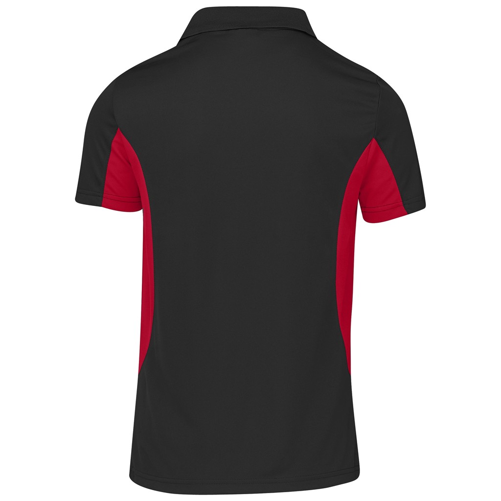 Kids Championship Golf Shirt - Black Red - Image 3