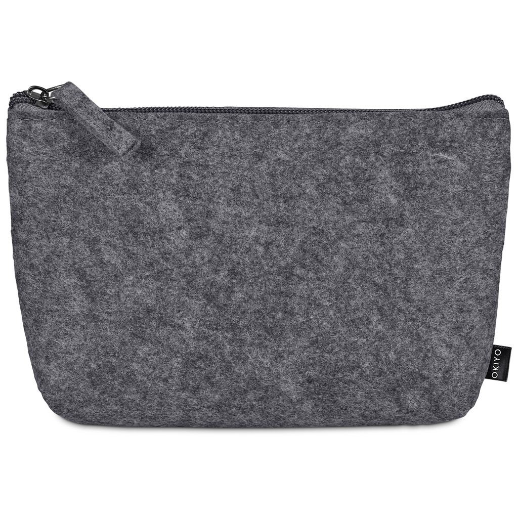 Okiyo Kesho Recycled PET Felt Mini Cosmetic Bag - Image 6