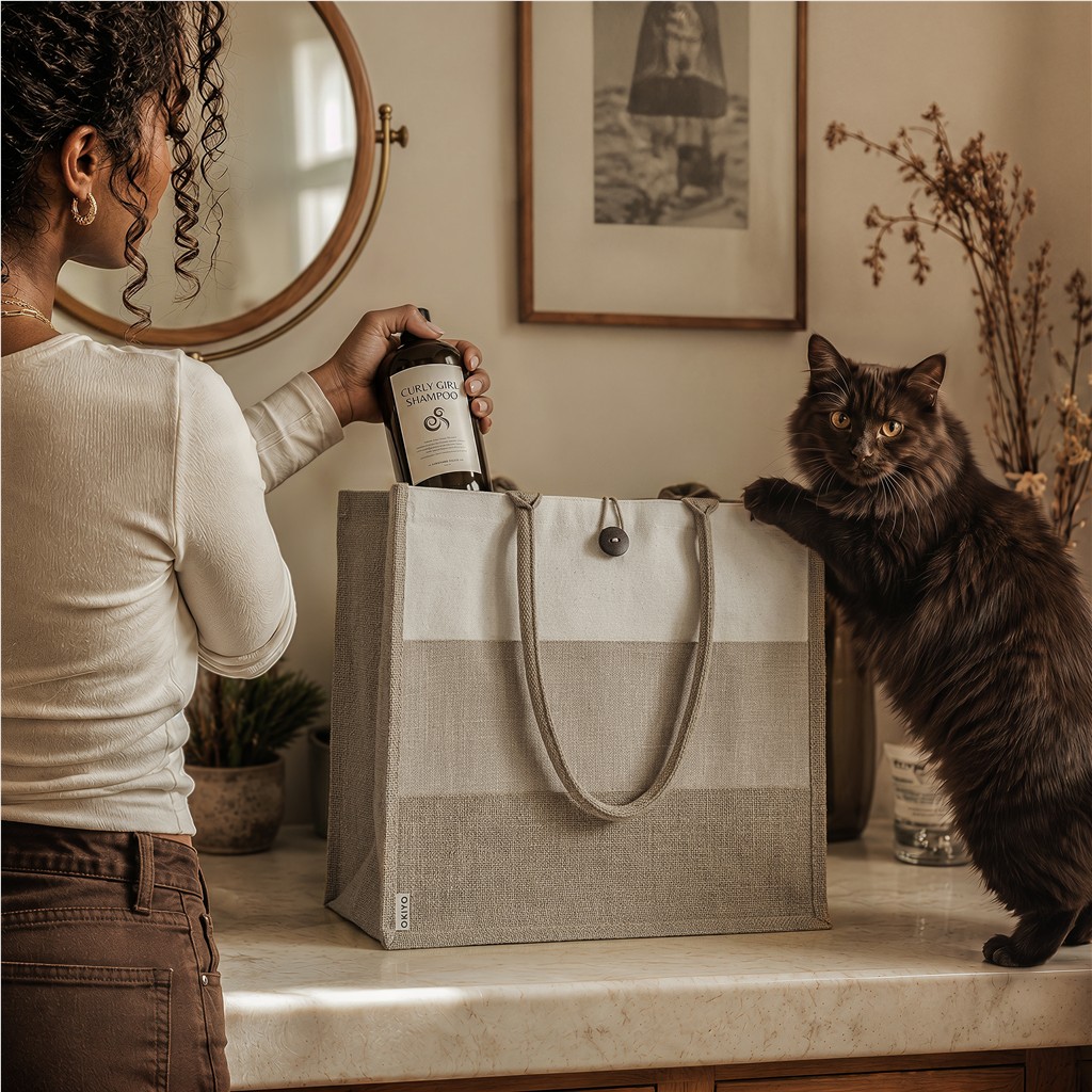 Okiyo Fukei Jute & Cotton Tote - Image 3