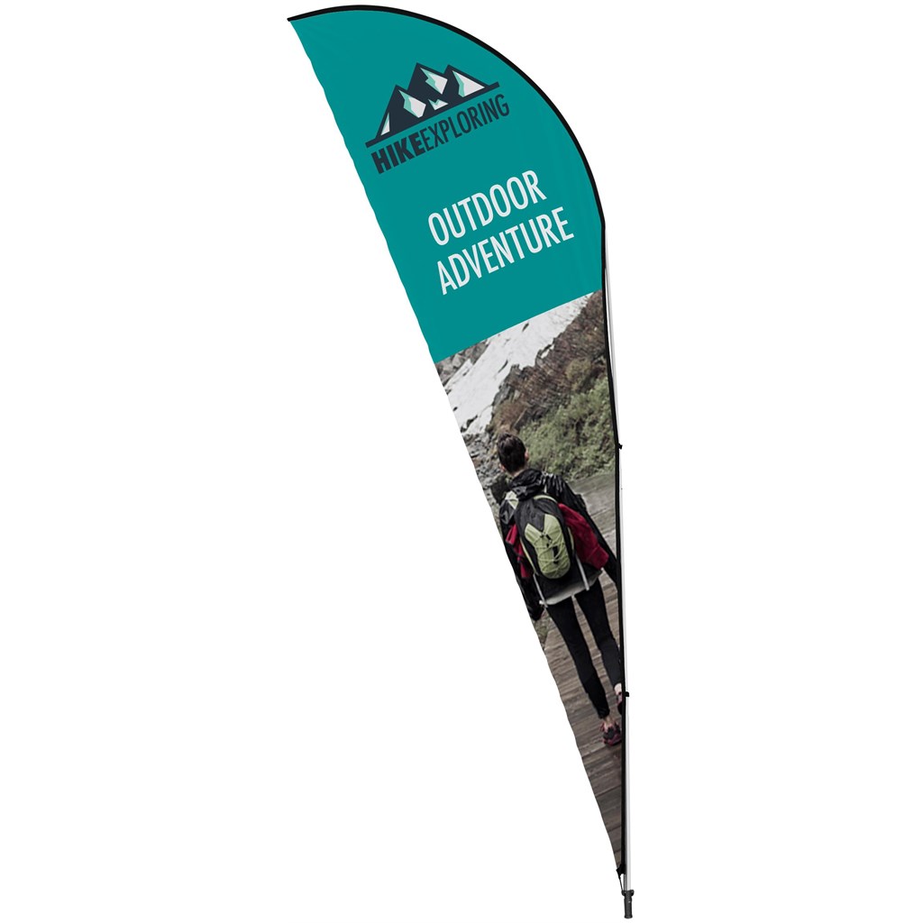 Legend 4M Sublimated Sharkfin Double-Sided Flying Banner - 1 complete unit - Image 8