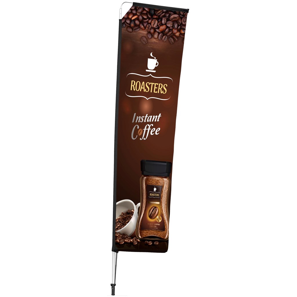 Legend 3M Sublimated Telescopic Double-Sided Flying Banner - 1 complete unit - Image 4