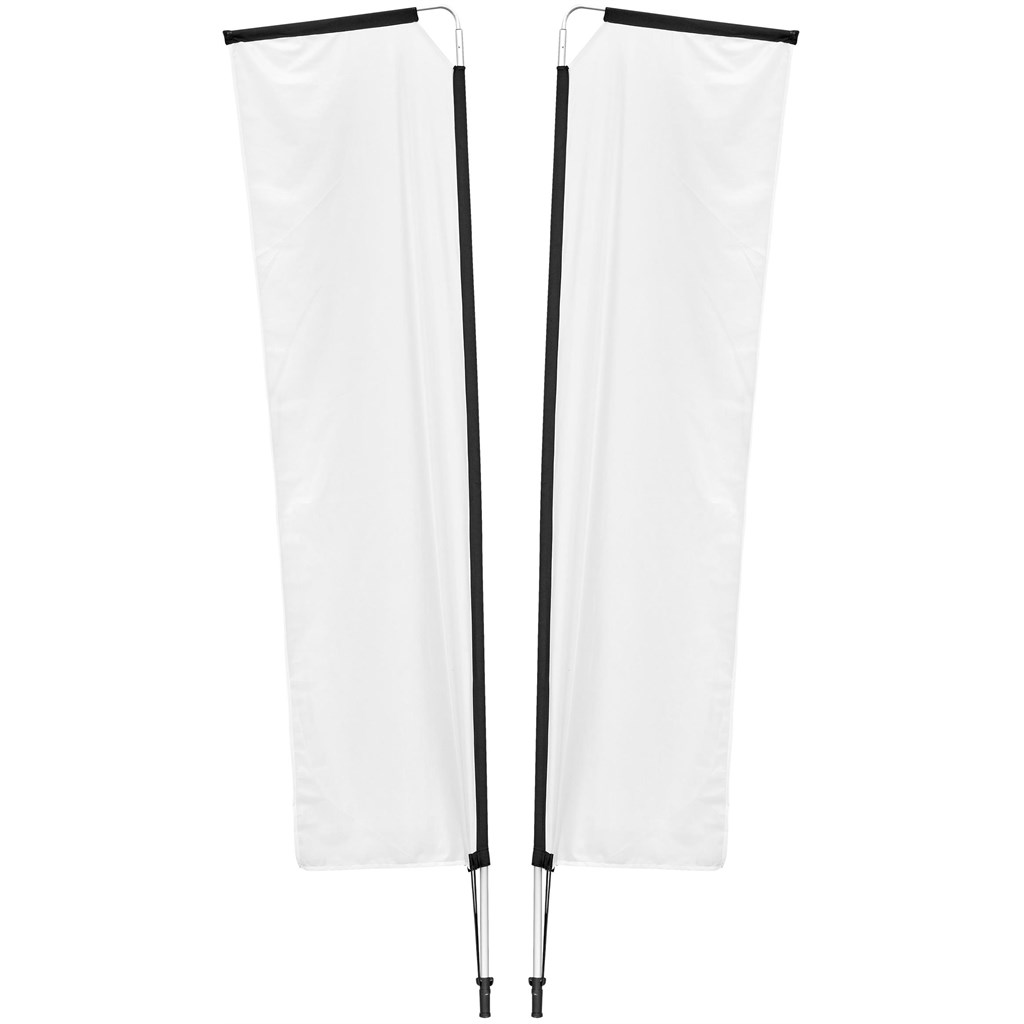 Legend 3M Sublimated Telescopic Double-Sided Flying Banner - 1 complete unit - Image 3