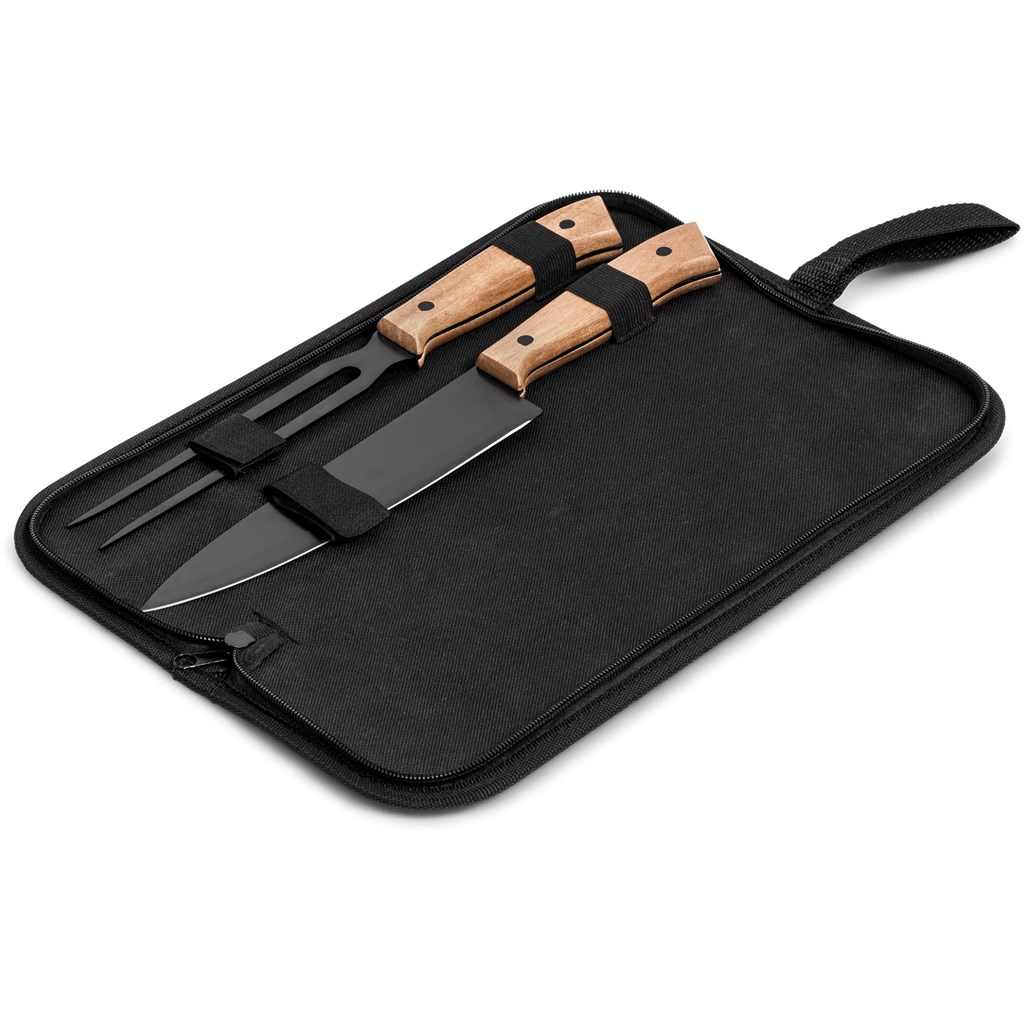 US Basic Butcher's Block Carving Set - Image 5