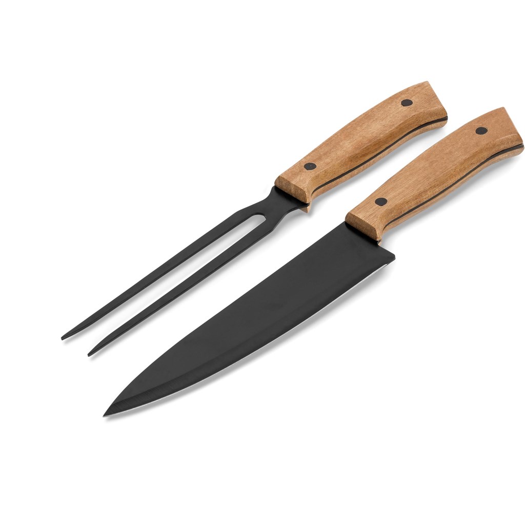 US Basic Butcher's Block Carving Set - Image 2
