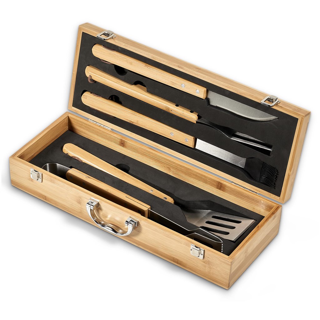 Okiyo Yakiniku Bamboo 5-Piece Braai Set - Image 2