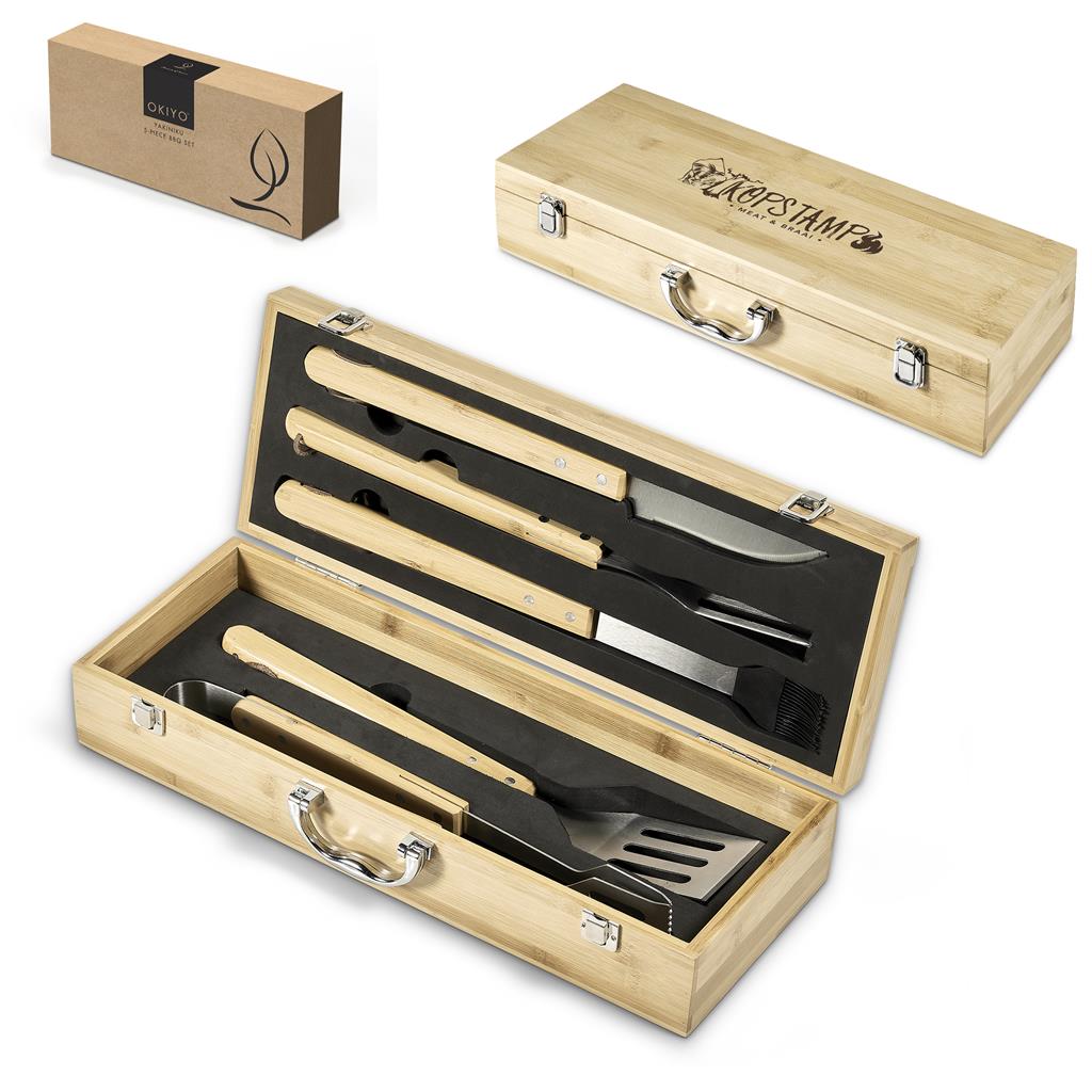 Okiyo Yakiniku Bamboo 5-Piece Braai Set - Image 10