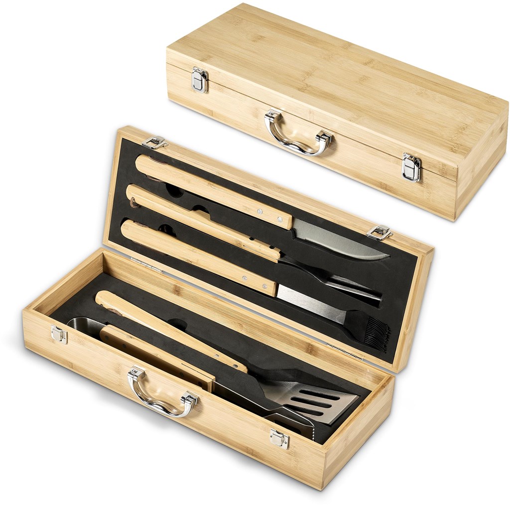 Okiyo Yakiniku Bamboo 5-Piece Braai Set - Image 3