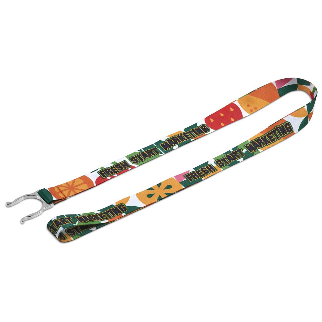 Altitude Aqua Crossbody Double-Sided Sublimated Satin Bottle Lanyard - Image 5