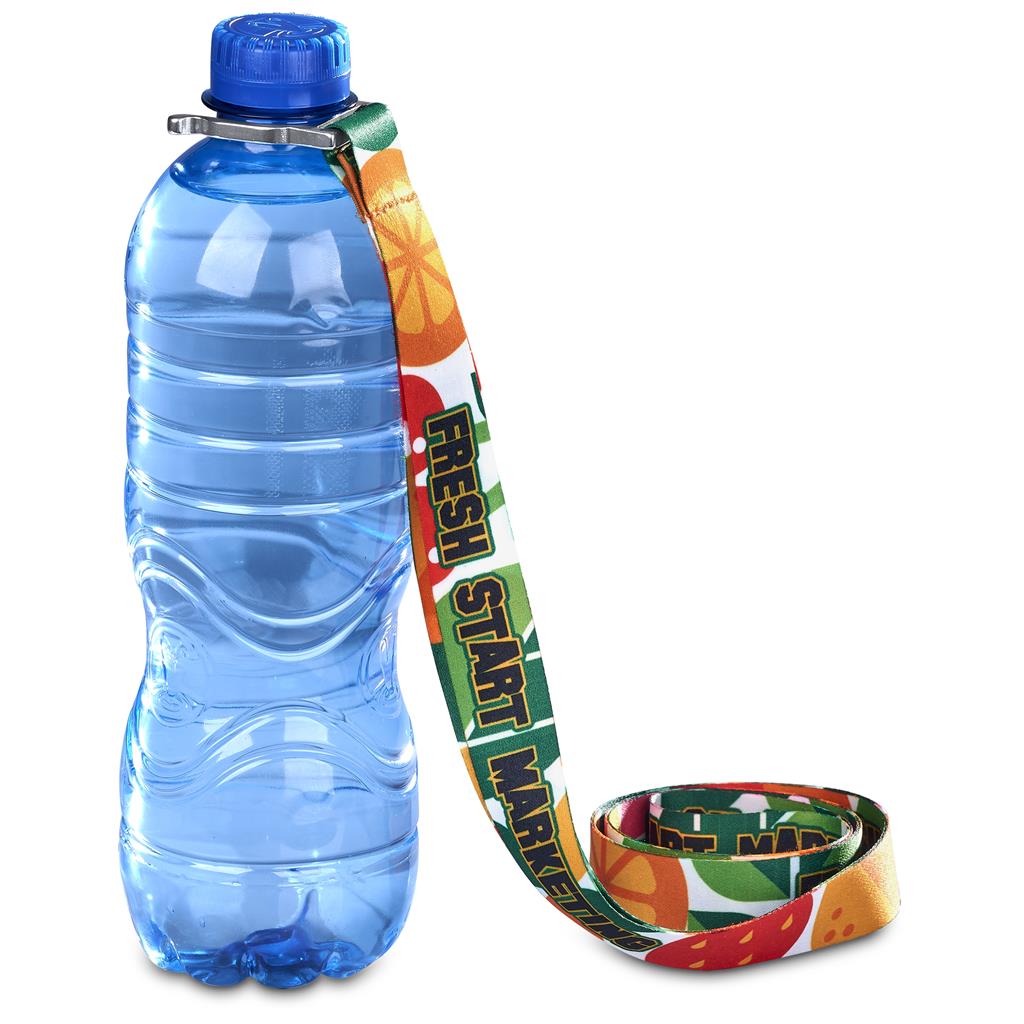 Altitude Aqua Crossbody Double-Sided Sublimated Satin Bottle Lanyard - Image 8