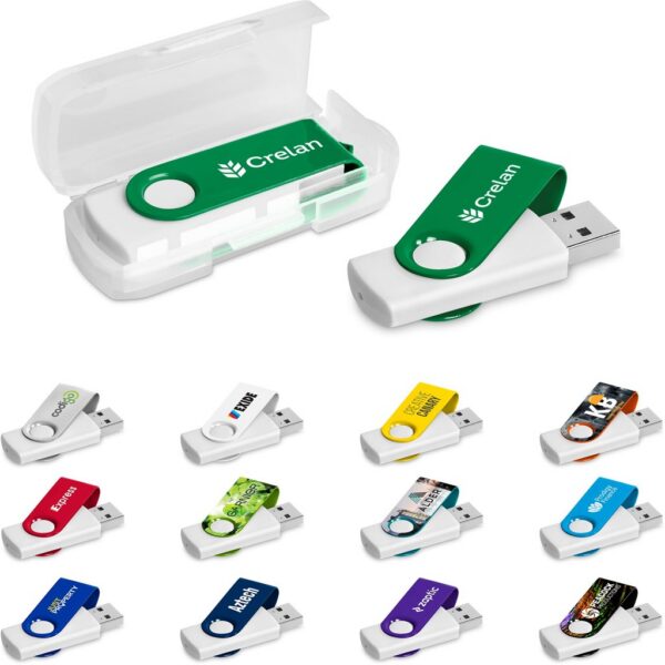 Altitude Axis Gyro White Flash Drive - 8GB