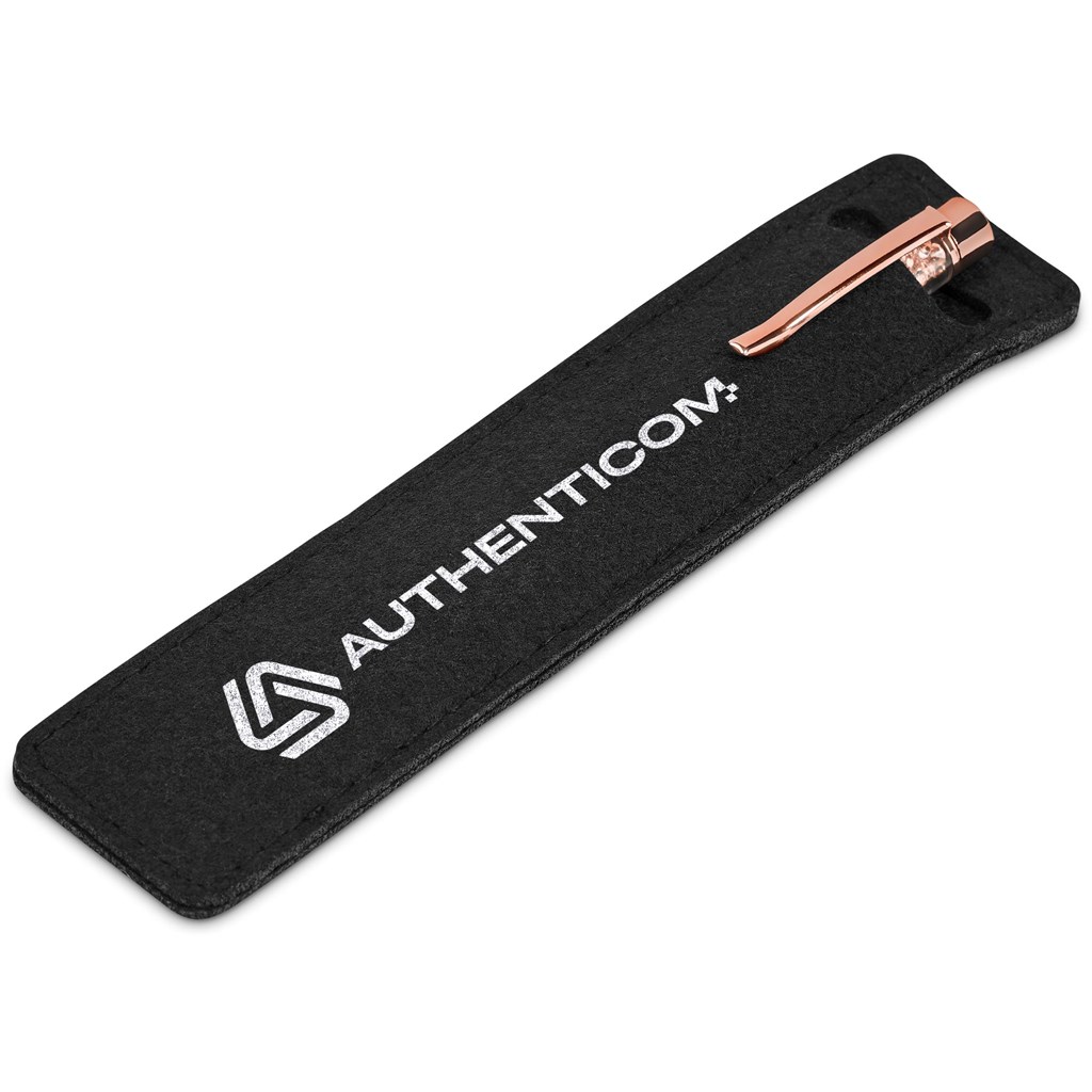 Hailey Ball Pen In Felt Pouch - Image 6