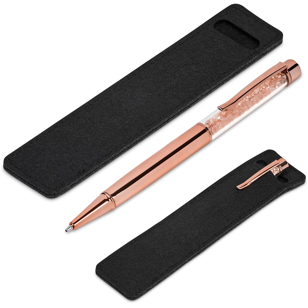 Hailey Ball Pen In Felt Pouch - Image 7