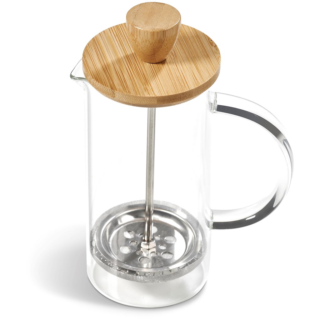 Okiyo Osu Glass & Bamboo Coffee Plunger - 350ml - Image 2