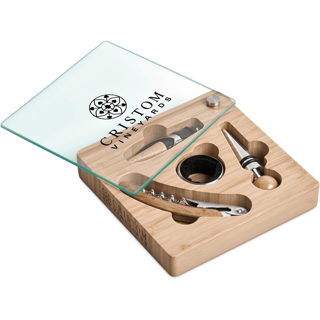 Okiyo Budonoki Bamboo Wine Accessories set - Image 6