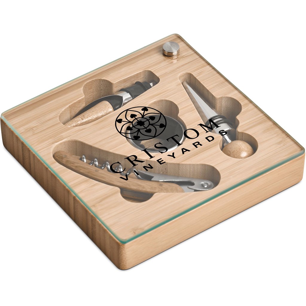 Okiyo Budonoki Bamboo Wine Accessories set - Image 16