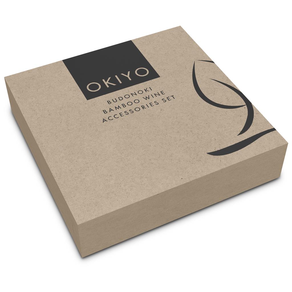 Okiyo Budonoki Bamboo Wine Accessories set - Image 15