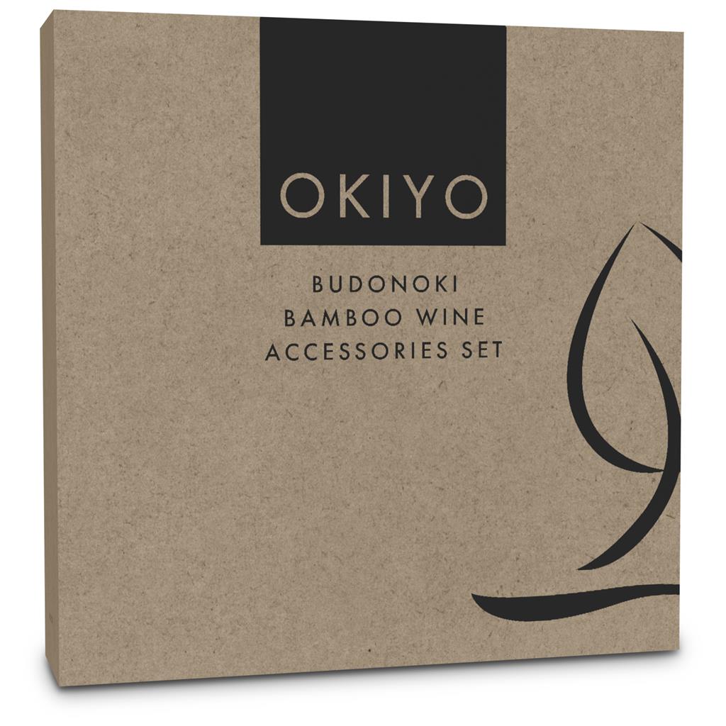 Okiyo Budonoki Bamboo Wine Accessories set - Image 5