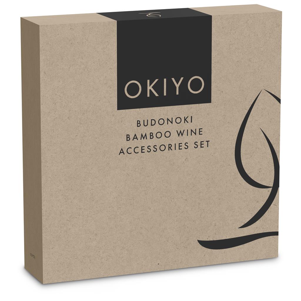 Okiyo Budonoki Bamboo Wine Accessories set - Image 17