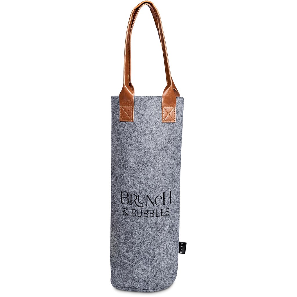 Okiyo Tahada RPET Felt Wine Tote - Image 6