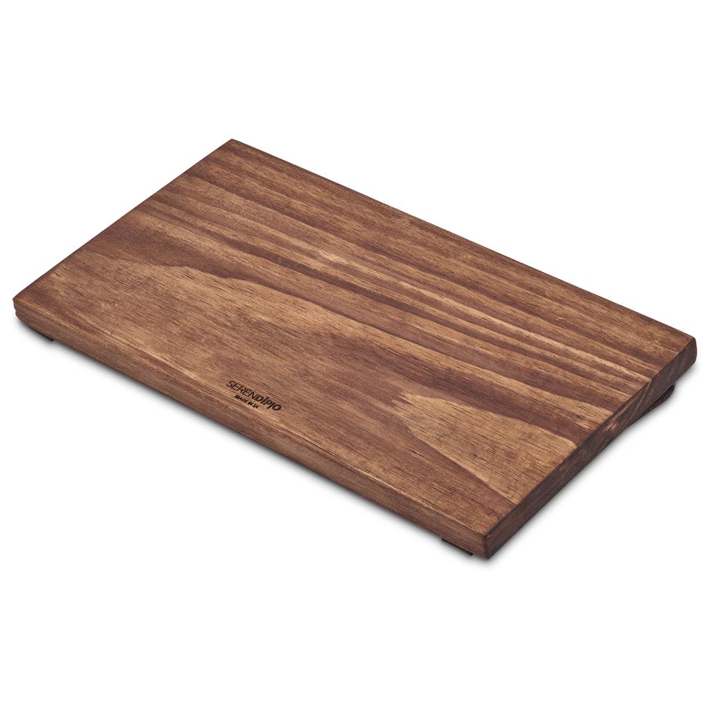 Serendipio Large Farm Style Wooden Tray with Leather Straps - Image 8